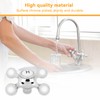 Tap Head Replacement,Cross Head Chrome Plated Tap Conversion Faucet Knob