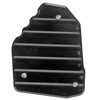 Black Motorcycle Kickstand Extension Plate Aluminium Alloy Side Stand Enlarger
