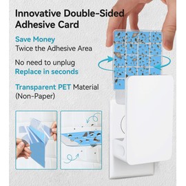 5 PCS Double-Sided Adhesive Card Refills for Replacement, Compatible with Fly Trap Device N386A (Refills Only)