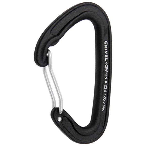 Grivel K3W Plume Carabiner, Black