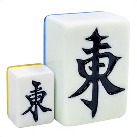 eMons Mahjong Tiles, Super Big Size Tiles, 2.0 inches (50 mm), Luxury Mahjong Tiles [More! Big Tiles] Mahjong Tiles Set with Case, Dotting Sticks, Dice, Large, Oversized Tiles, Home Use, Funny