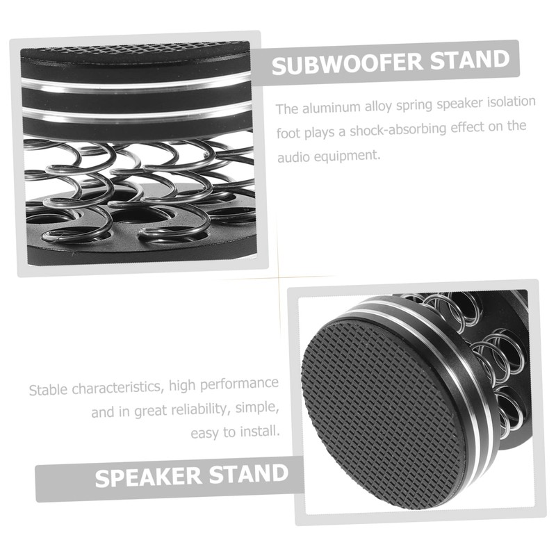 Tofficu 4Pcs Subwoofer Isolation Pad Set Speaker Vibration Dampening Feet