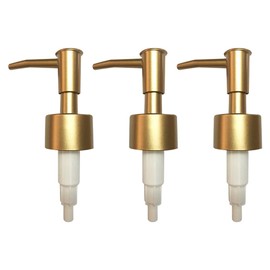ccHuDE 3 Pcs Golden Plastic Soap Dispenser Pump Replacements Fitting 2.5cm Bottles Bathroom Hand Soap Pump Dispensers