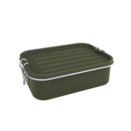 SIGG Gemstone Box Green Lunch Box, Leak-proof Lunch Box for Office, School and Outdoor, Lunch Box Made of High-Quality 18/8 Stainless Steel for on the Go