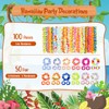 Jexine 250 Pcs Hawaiian Leis Bulk Luau Party Decorations Hawaiian