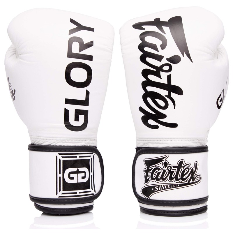 Fairtex Glory Kickboxing Gloves - Limited Edition (White BGVG1, 14