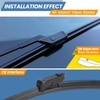 GSPSCN 3 Wipers Replacement for Volvo XC60 2017-2012，C30 2013-2011 Original