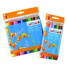 Lakeland Colourthin Colouring Pencils, Set of 24, School or Home Use, 700269