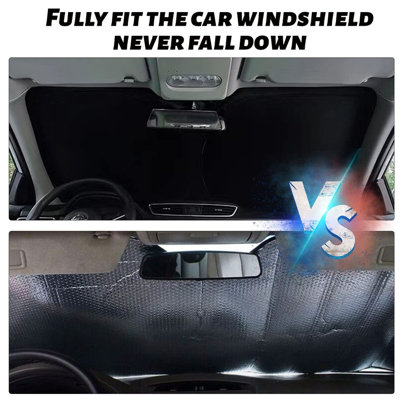 Moricere Upgrade Windshield Sun Shade with USA Flag for Toyota