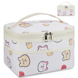 HSHRISH Lunch Bag for Kids boy Small Cooler Bag - Reusable Waterproof Leakproof Insulated Lunch Bag for Girls Picnic Small Insulated Lunch Bag for Boys School Strawberry Bear