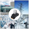 MECCANIXITY 1 Set DC24V Electromagnetic Power Relay 14-Pin AC/DC DPDT