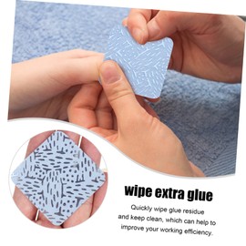 WOONEKY Eyelash Beauty Salon: 540 Pcs Glue Wipers Glue Bottle Cleaning Pad Soft Cotton No Lash Glue Remover Salon