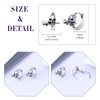 feilok skeleton Rose Small Hoop Earrings for Men Stainless Steel