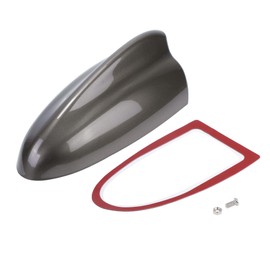 VekAuto Shark Fin Antenna Cover, AM/FM Signal Roof Aerial Universal for Car Auto SUV Truck Offroad ABS Material with Adhesive Base Brown