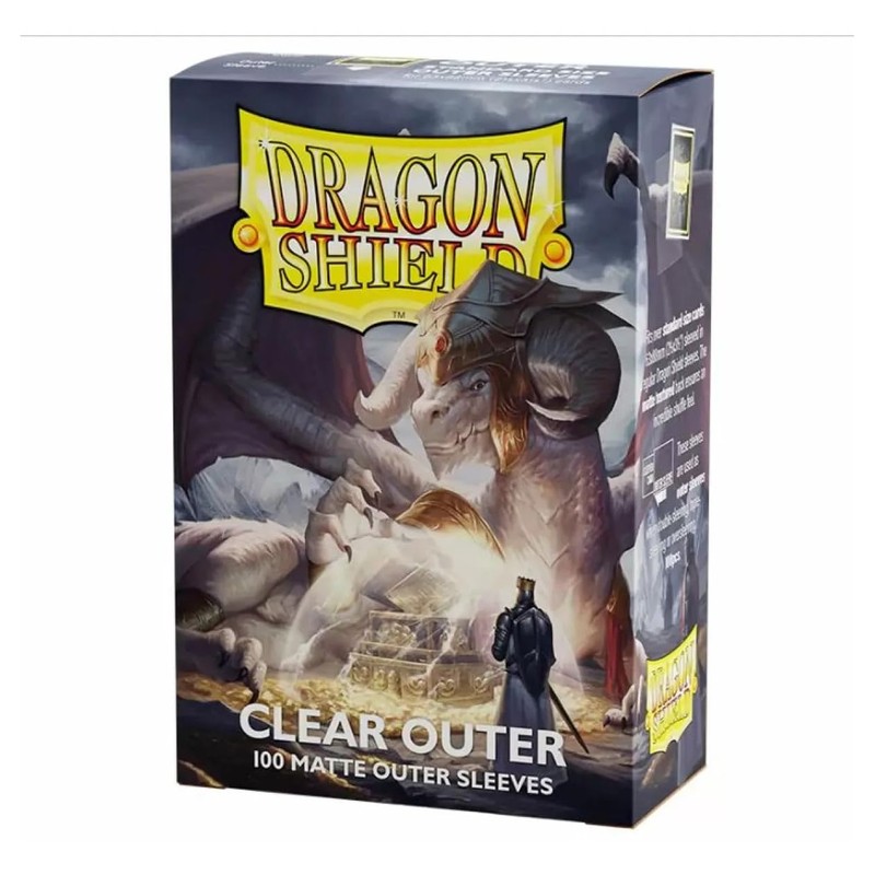 Dragon Shield Matte Outer Sleeve Clear 100 pieces AT-13002
