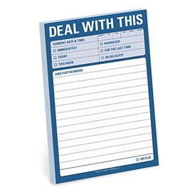 Knock Knock Deal with This Great Big Sticky Note, Large Sticky Notepad, 4 x 6-inches