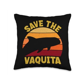 save the Vaquita Throw Pillow