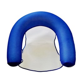 U Seat Inflatable Pool Lounger with Comfortable Sling Seat Folding Inflatable Pool Raft Floaties for Swimming Pool Outdoor Summer Water Fun