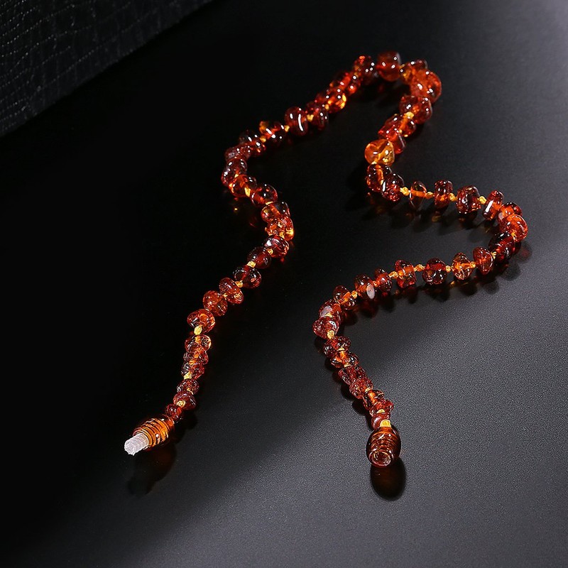 Baltic Amber Necklace for Adults (Women/Men) | 13.7 Inches(35 cm)