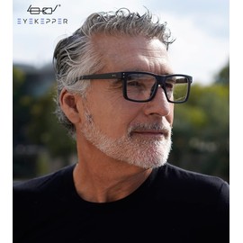 Eyekepper 5-pack Oversized Reading Glasses Square Large Frame Readers for Men and Women - Black +2.75