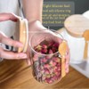 Glass Jars with Airtight Lid and Spoon, Glass Food Storage