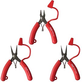 MR.CAP Stainless Steel Mini Tool Set Nippers Tapered Pliers Bend Pliers 100mm Set of 3 WSN-100 WSR-100 WSR-100B Best Tools