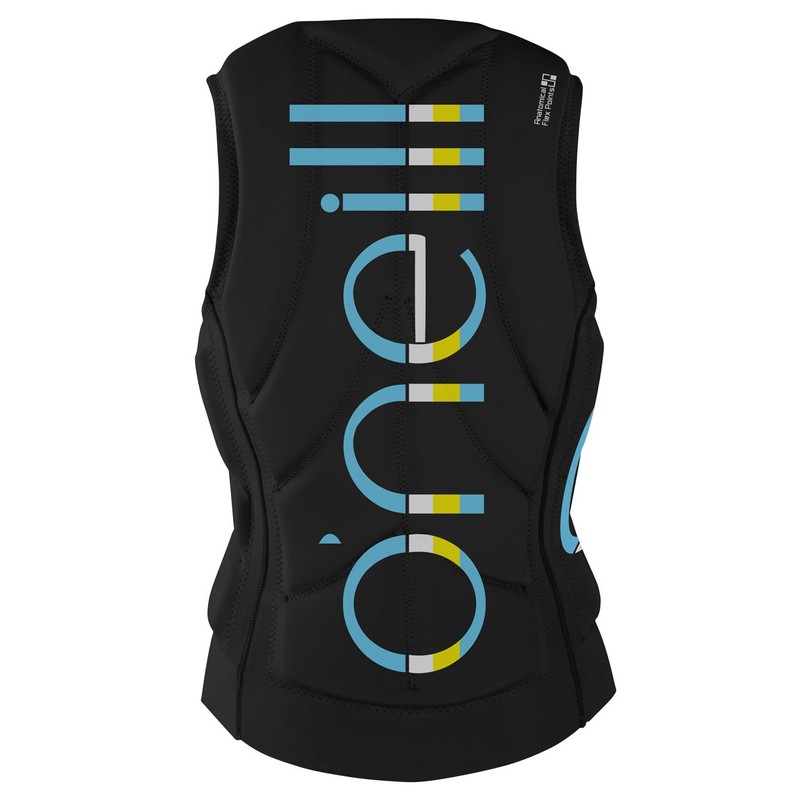 O'Neill Women's Slasher Comp Vest, Black/Black, 6