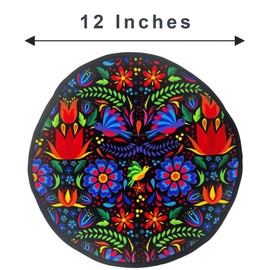 Mexican Tortilla Warmer Pouch 12 Inch (Tortilleros Mexicanos) - Microwave Tortilla Warmer, Handmade Tortilleros Para Las Tortillas Caliente - Keeps Corn & Flour Tortillas Warm