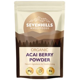 Sevenhills Wholefoods Organic Acai Berry Powder, Freeze-Dried, from Brazil 200g