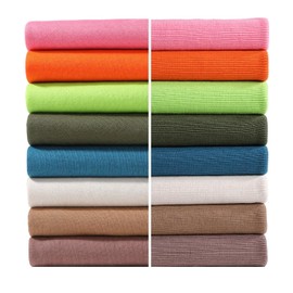 NEOTRIMS Sweatshirt-Fleecestoff und passende Rippstrick-Bündchen | ideal für Hoodies, Schulkleidung, Manschetten und Kragen | 260 g/m², AZO-frei | Beige Sand, 1 m Stoff, ½ m Rippe