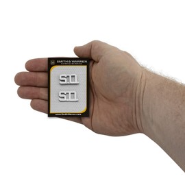 Smith & Warren 1/2" S.O. Letter Collar Brass Rank Insignia Silver Finish Sheriff Uniform Pin