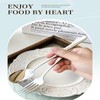 Yuiturt Serving Spoons Set, 7 Pieces Stainless Steel Serving Utensils,