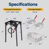 VIVOHOME Double Deep Fryer with 2 Baskets and 54,000 BTU