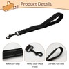 30 cm Short Lead Nylon Wide Dog Recall Lead, Black