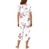 Bestbee Womens Pajama Set 2 Piece Summer Sleepwear Henley Neck