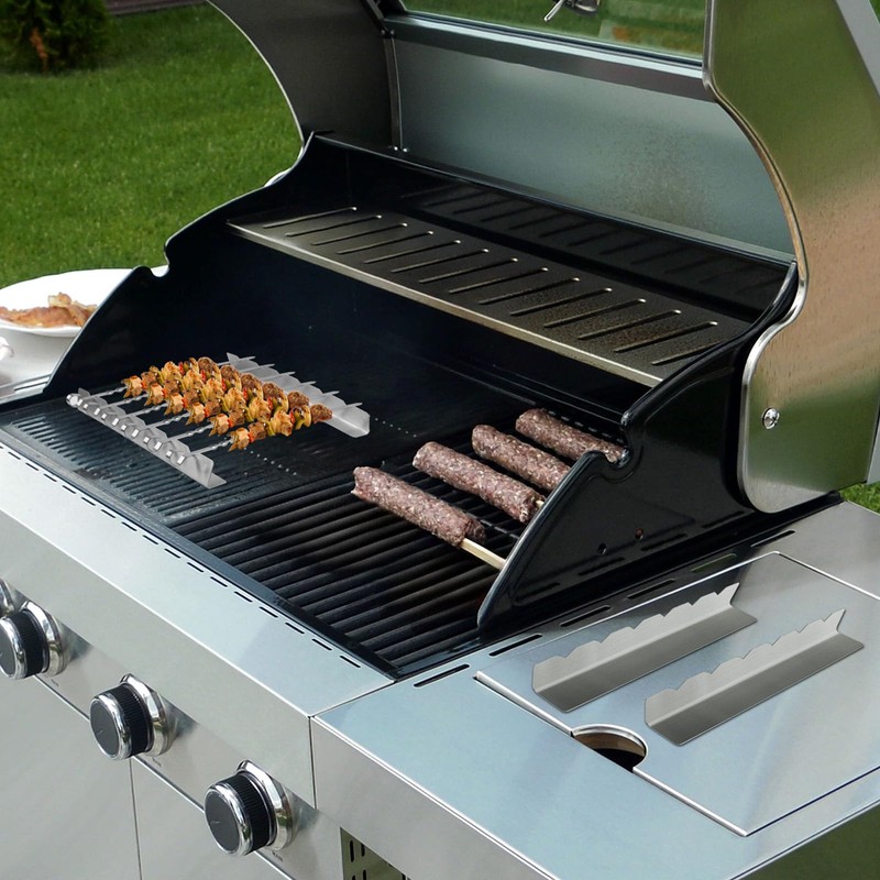Hydrogarden BBQ Skewers Rack for 6 Skewers. Made from Stainless