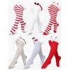 Suhine 6 Pairs Women Christmas Thigh High Fuzzy Socks Cute