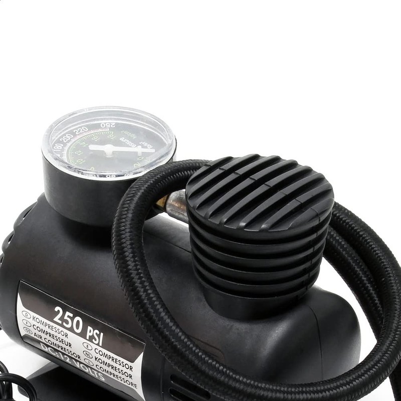 Wiltec Mini Compressor 12V/17Bar (250 PSI) Portable Air Compressor Electric
