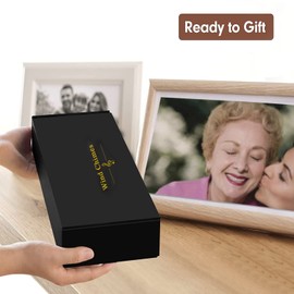 Large Wind Chimes Outdoors Deep Tone, Memorial/Sympathy Chime Gift for Mother's/Father's Day Clearance,Windchimes in Memory of A Loved One, 40in Black Bereavement Windchime Metal Garden Decor Outside