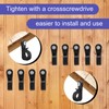 Invalidism 40-Pack Screw Hooks Q-Hanger Screw in Hooks with Safety