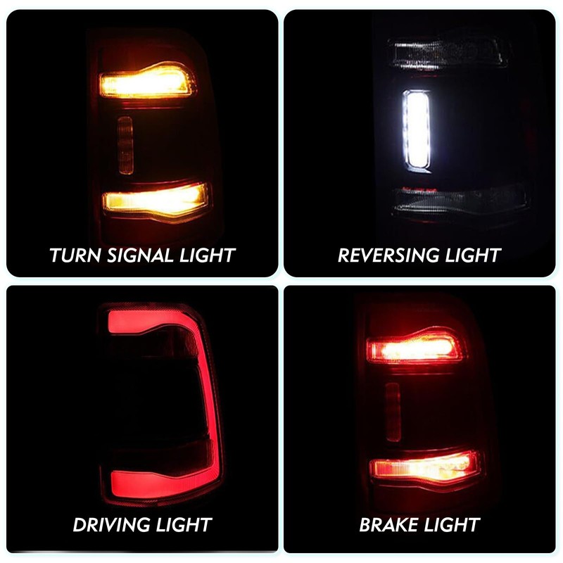 TUSDAR Factory LED Tail Light Assembly Without Blind Spot Fit