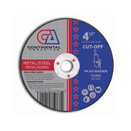 Continental Abrasives 4-1/2" x 1/16" x 7/8" - Metal Cutting (25 / Box)