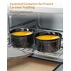 Yachi black Ramekins 6 oz, Dishwasher, Oven Safe Soufflé Dishes