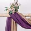 MIULEE Luxury Sheer Voile Elegant Topper Long Window Valance Solid