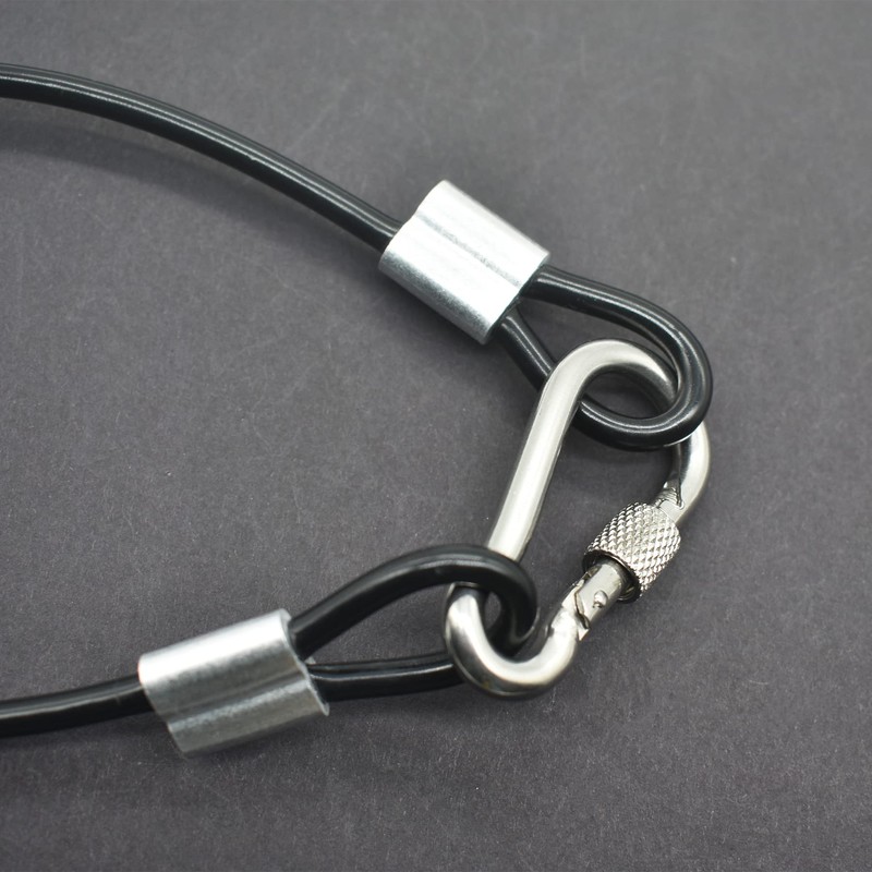 Floyutin 10 pcs 2mm Vinyl Coated Stainless Steel Cable with
