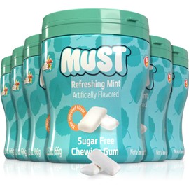 Elite Must Refreshing Mint Sugar Free Chewing Gum, 2.3oz (6 Pack)