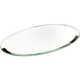 Plymor Oval 3mm Beveled Glass Mirror, 3 inch x 5 inch (Pack of 2)
