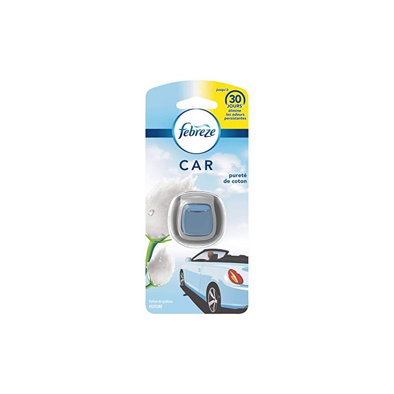 Febreze Lufterfrischer für Auto, 2 ml, Lufterfrischer entfernt Gerüche, 1