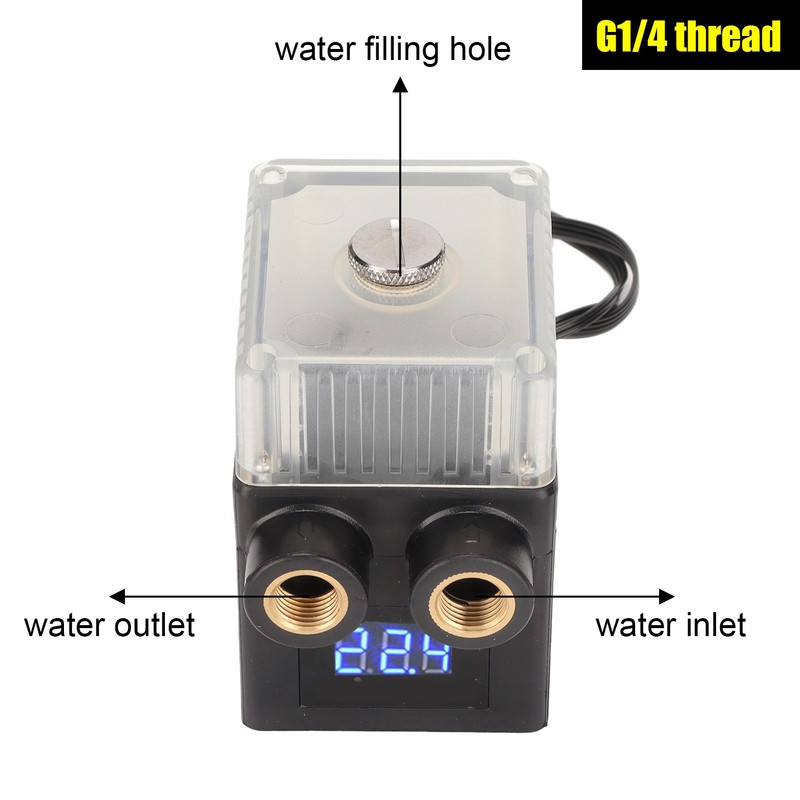 Computer Cooler Pump Ultra Quiet G1/4 Thread 12V 4pin Connector