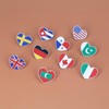 Heart-shaped Britain English National Flag Enamel Pin and the United